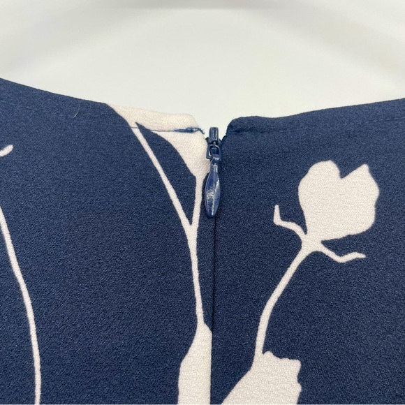 Brooks Brothers Sleeveless Floral Dress – Tie Waist, Full Skirt – Size 12 - Picture 8 of 13